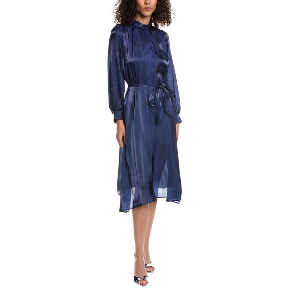 Elegant Navy Blue Women's Dress